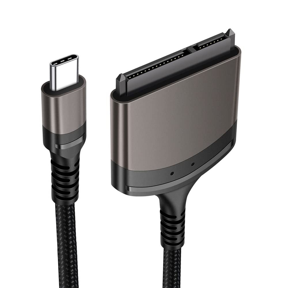 5Gbps USB-C Type-C to SATA 22 Pin Adapter Cable for 2.5" Hard Disk Driver SSD La