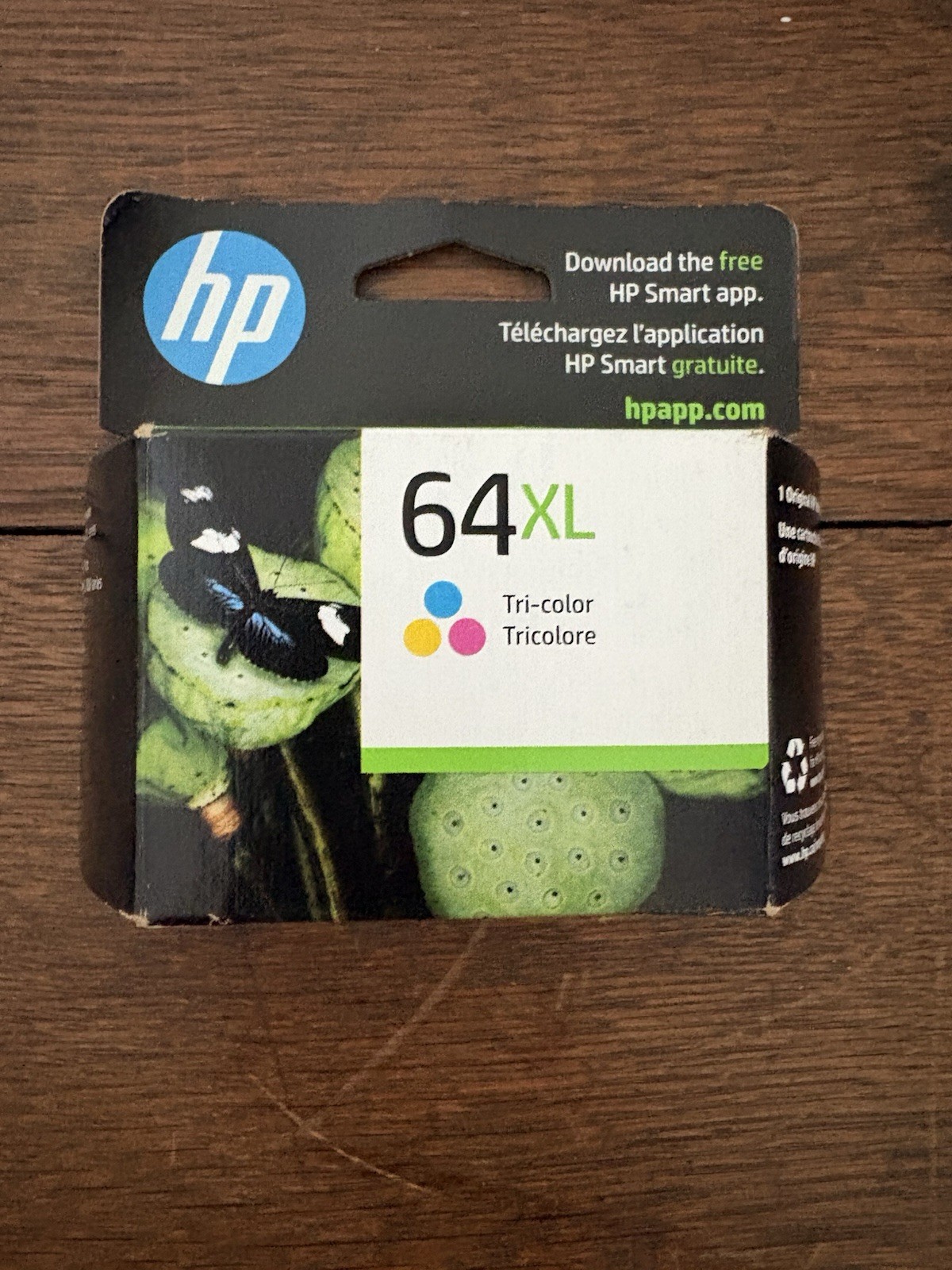 HP 64XL Color Ink Cartridge New Genuine 8-2024