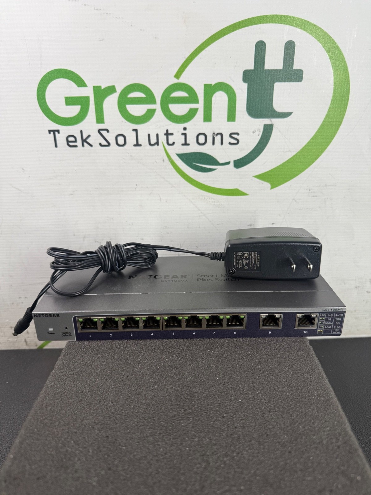 NETGEAR GS110EMX 8-Port Gigabit Smart Managed Plus Switch 2x 10G Uplinks w/ AC