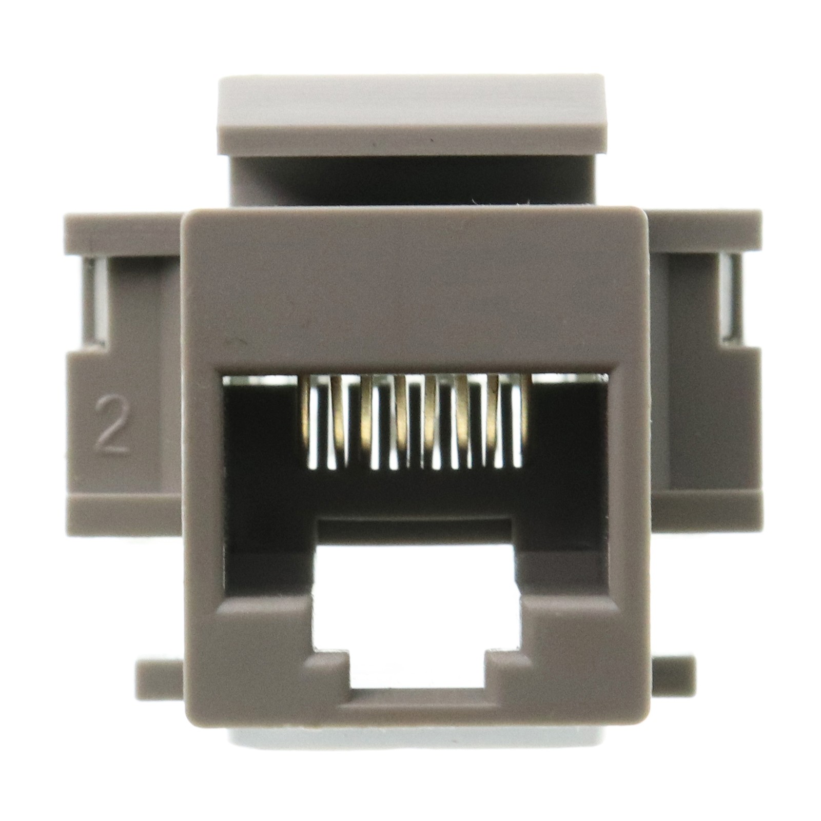 LEVITON 41082-RG8 VOICE GRADE MODULAR 110-STYLE QUICKPORT JACK, GRAY