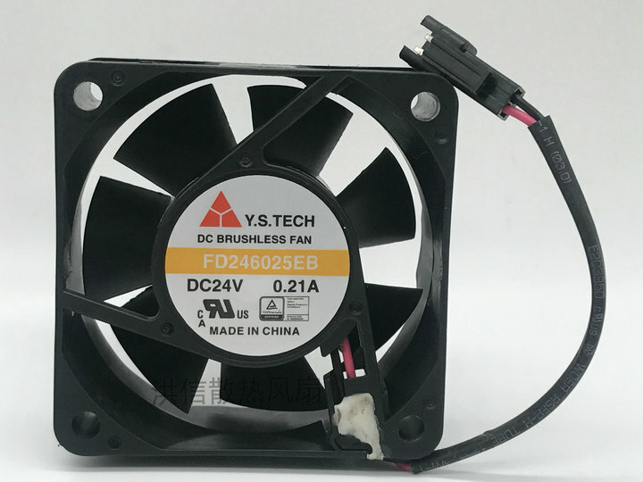 1pcs Y.S.TECH FD246025EB 6025 24V 0.21A industrial computer inverter cooling fan