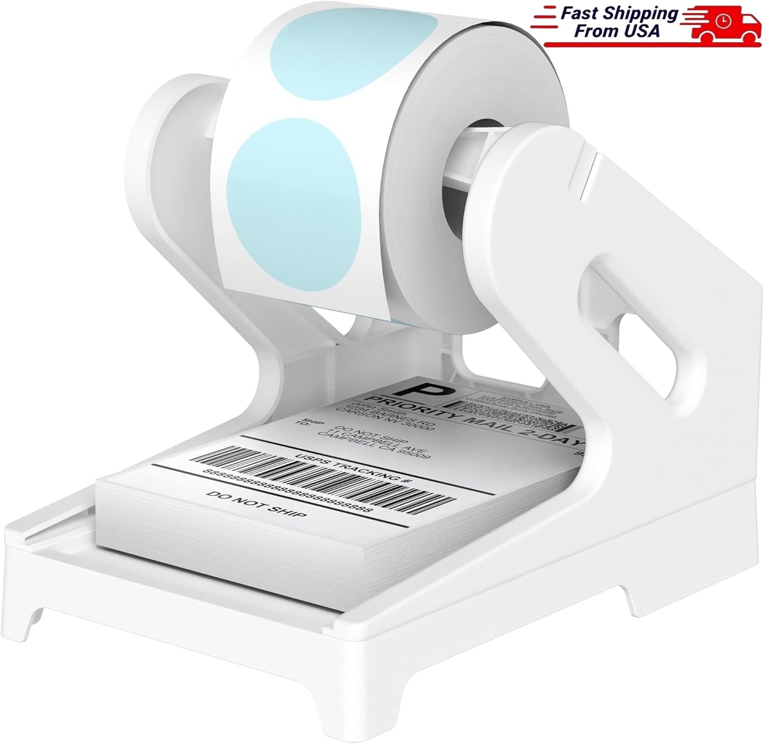 Label Holder for 4x6 Thermal Labels Anti Crook for Rolls & Fanfold Desktop