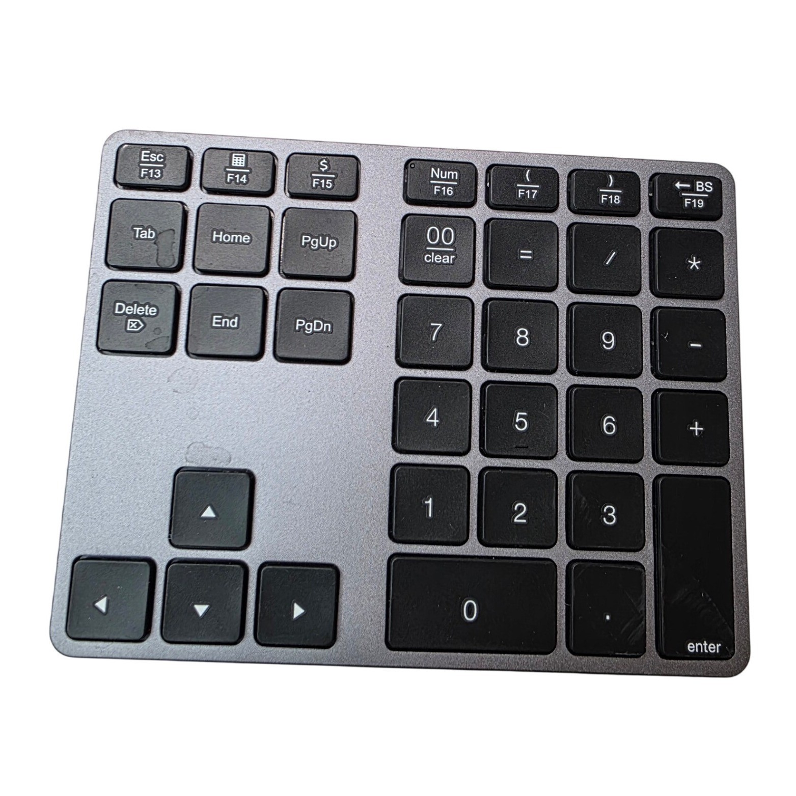 Wireless Bluetooth Numeric Keypad 34 Keys Slim External Numpad Space USB-C A6