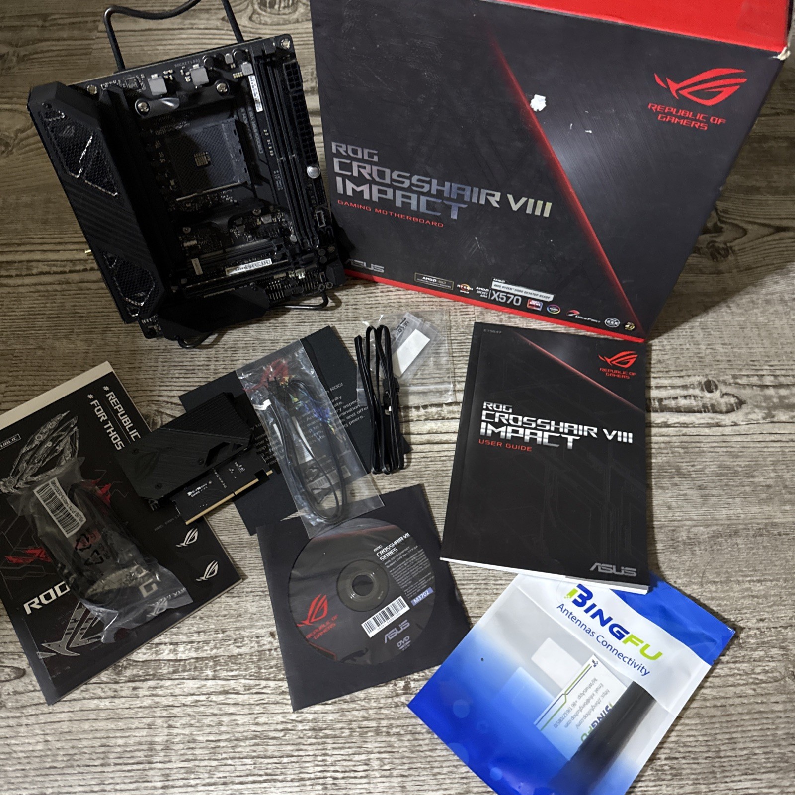 FOR ASUS ROG CROSSHAIR VIII IMPACT AMD AM4 64GB Mini-DTX Motherboard