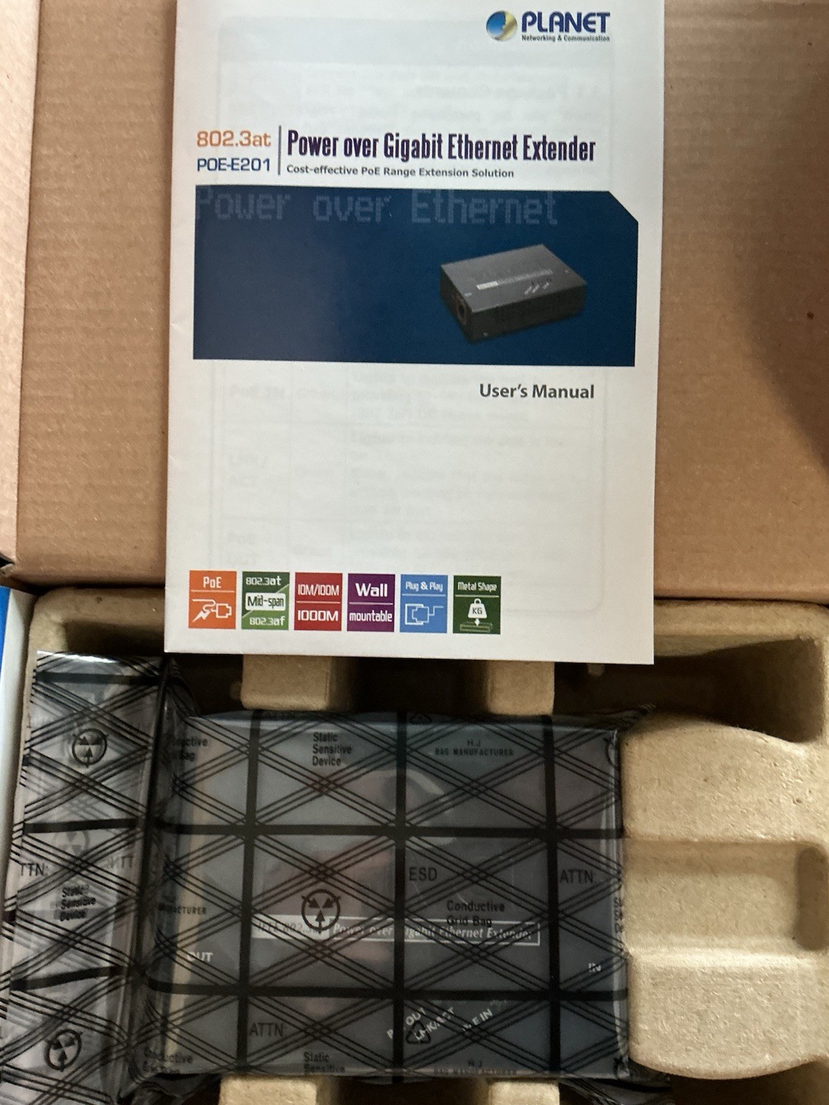 Planet POE-E201 Power Over Ethernet Extender + Daisy Chain Support