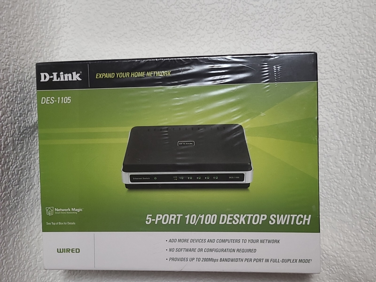 D-Link  DES (DES1105) 5-Ports External Switch, LAN, INTERNET, 