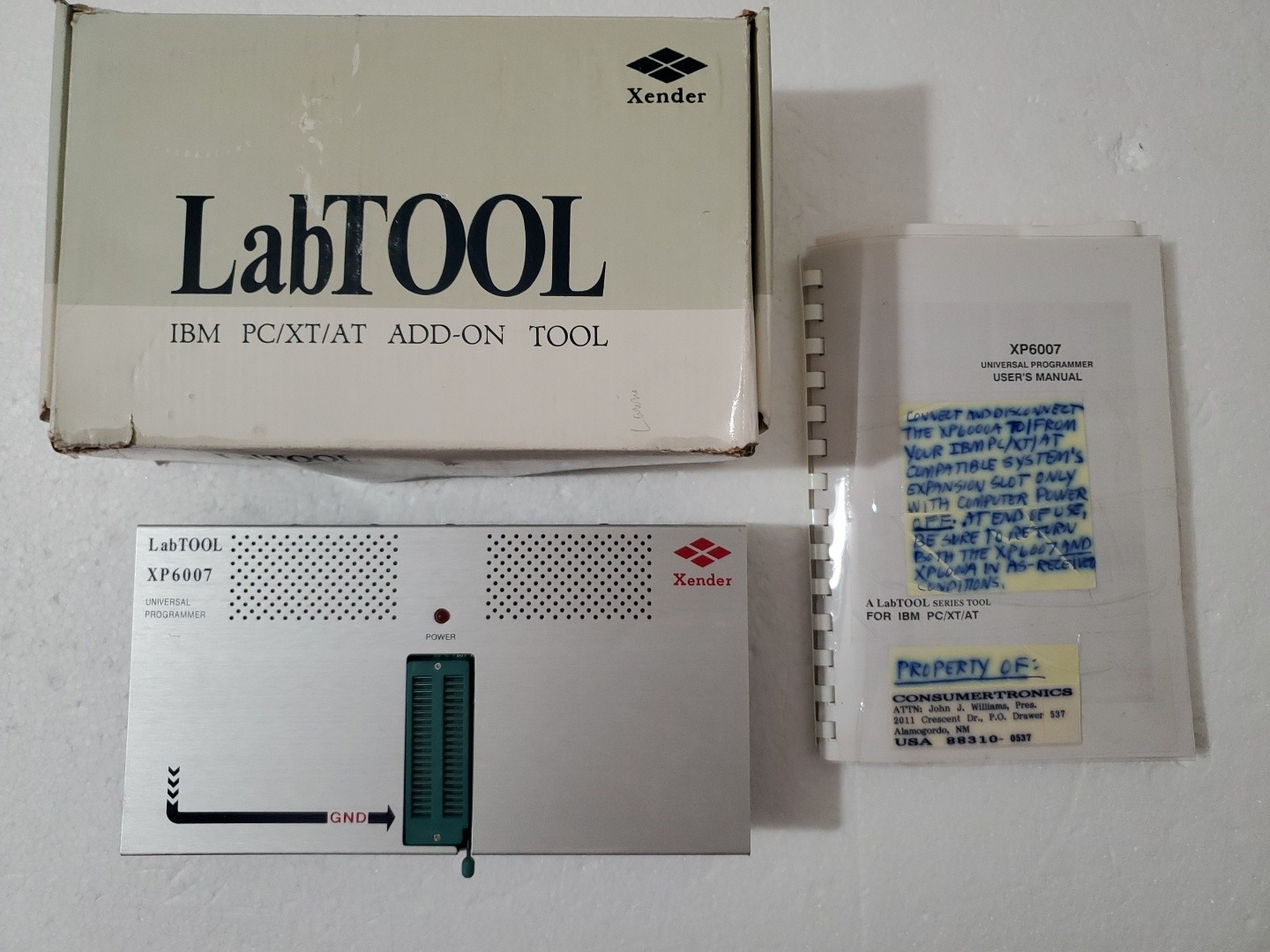 Xender LabTOOL XP6007 Universal Programmer - IBM PC/XT/AT TOOL Vintage - *READ*