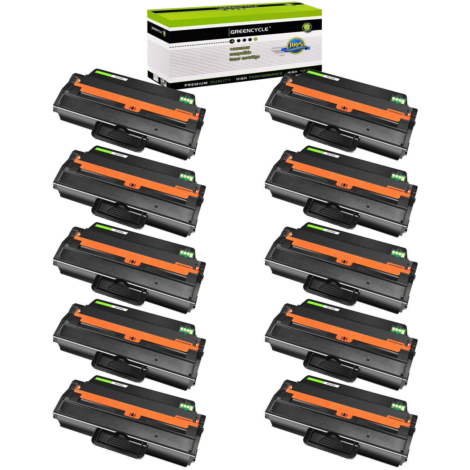 10 Pack MLT-D103L Toner Fits for Samsung 103L ML-2956DN SCX-4701ND 4705ND 4726FD