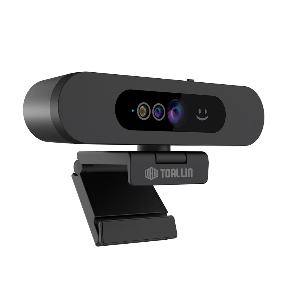 TOALLIN 1080P HD USB Webcam Windows Hello Compatible with Wide-Angle View