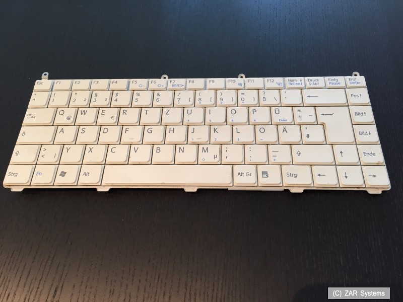 Sony Vario VGN-FE21S Replacement Part: Keyboard German (DE) White 147963121 64T08077