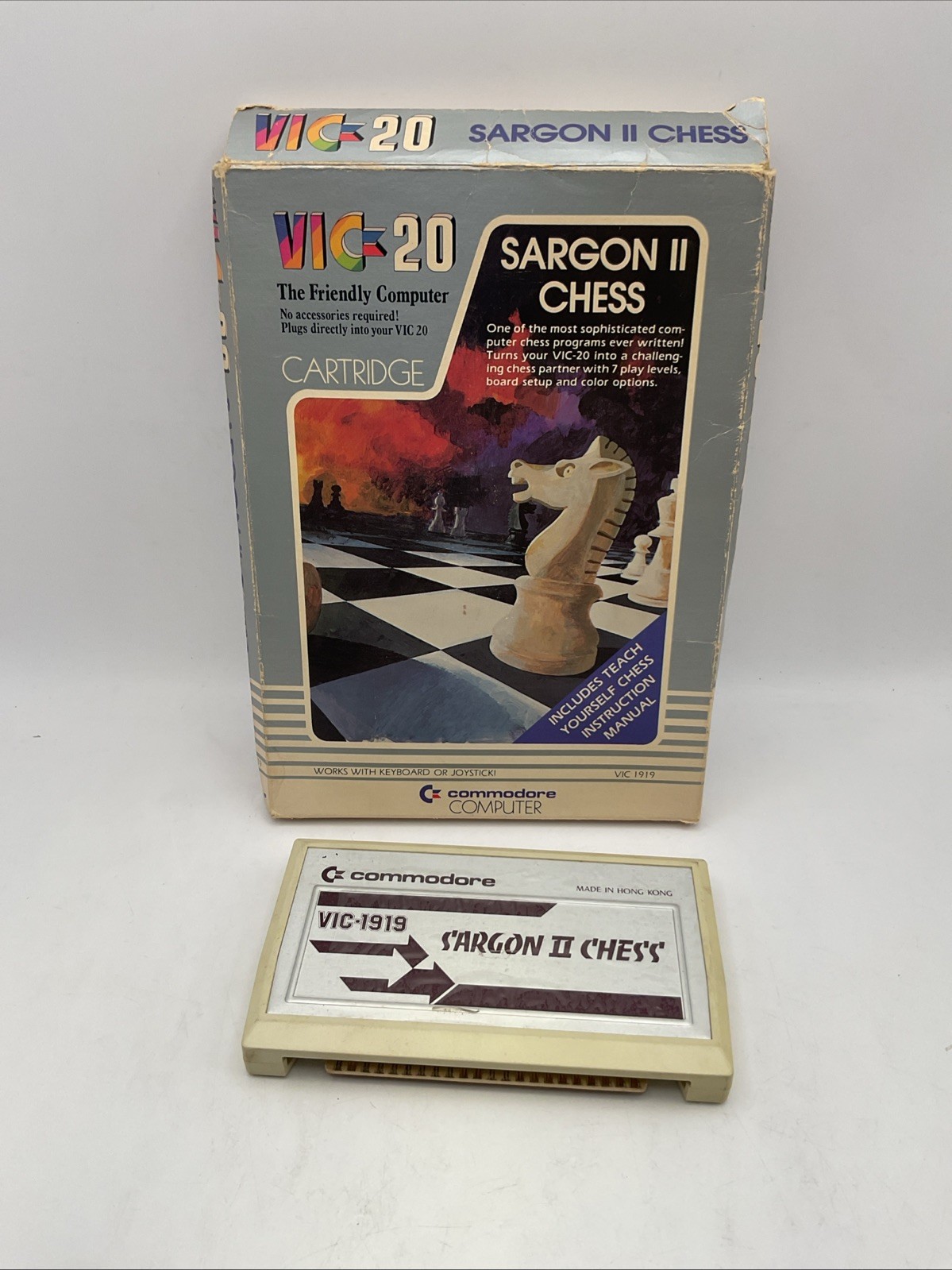 Commodore Vic 20 - SARGON II CHESS Cartridge VIC-1919; Missing Manual.