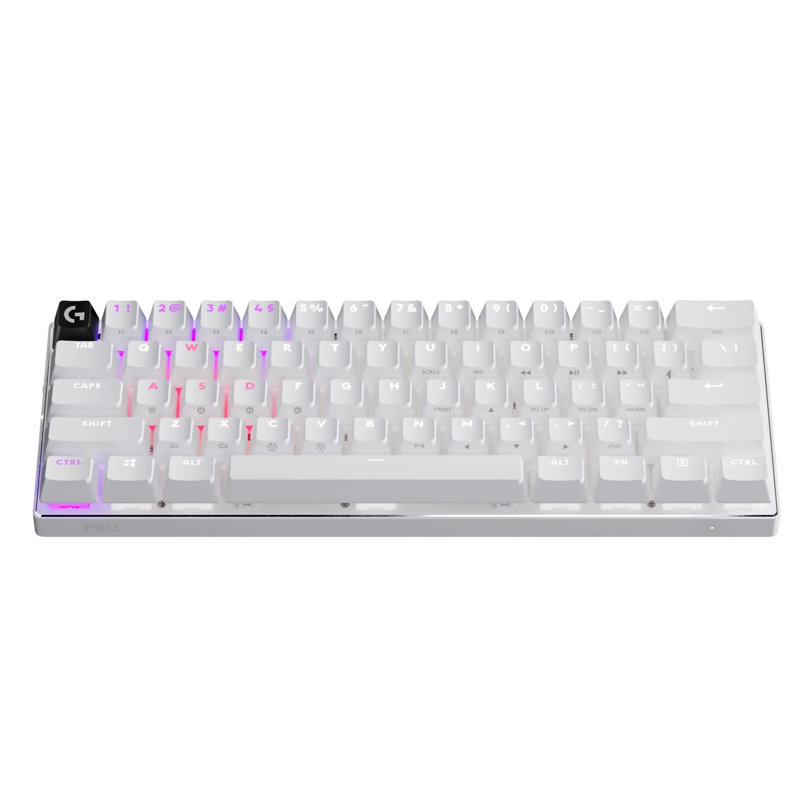 Logitech G PRO X 60% Wireless Gaming Keyboard Linear Optical 920-012169 White
