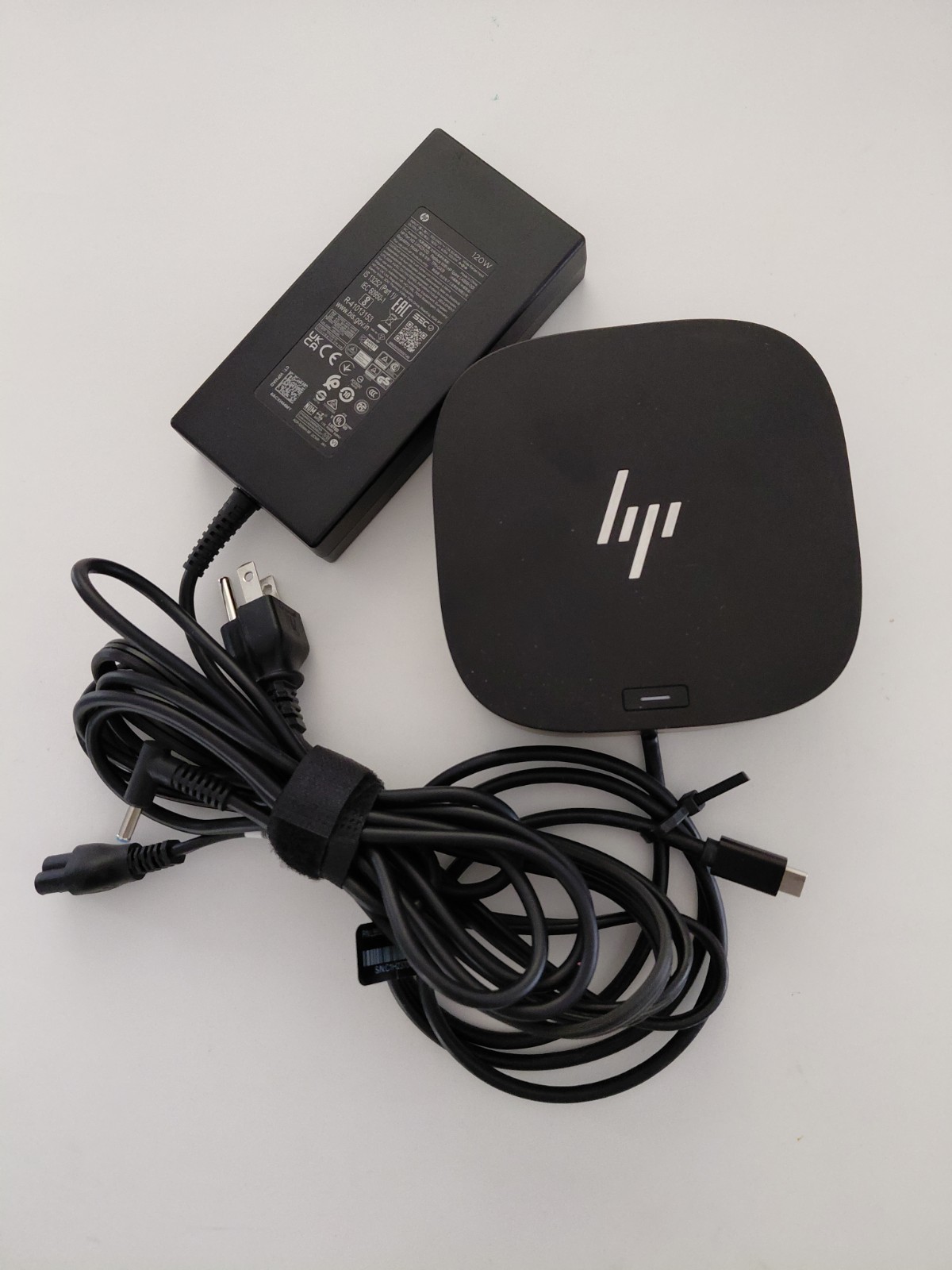 HP USB-C G5 Essential Docking Station HSN-IX02 72C71AA w/ 120W AC Power Adapter