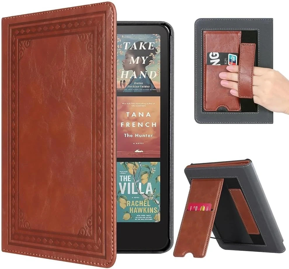 Kindle Paperwhite 12th Gen & Colorsoft Case - Durable PU Leather, Auto Sleep/Wak