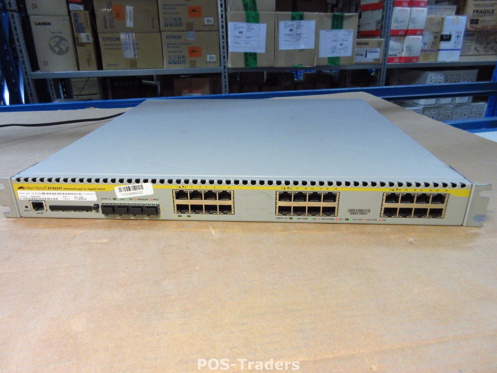 Allied Telesyn AT-9924T 100-580-008 Advanced Layer 3+ Gigabit Switch 10/100/1000