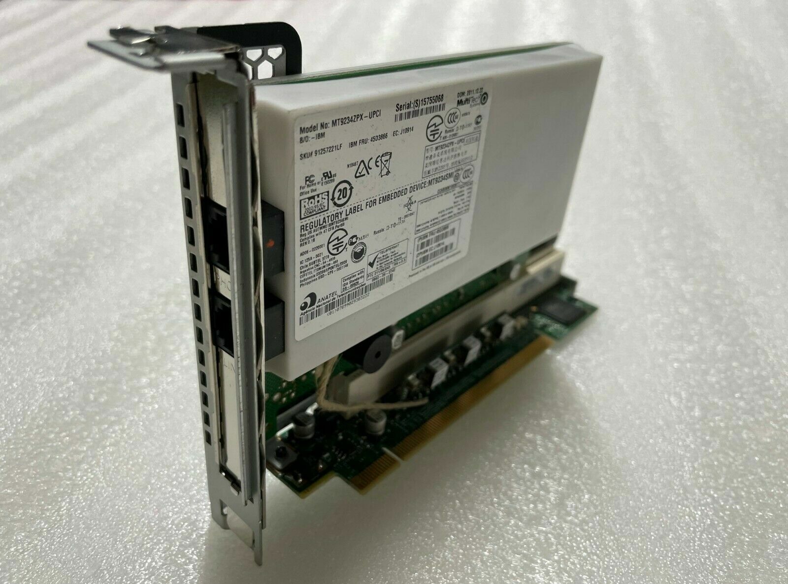 MultiTech MT9234ZPX-UPCI Fax/Modem Card