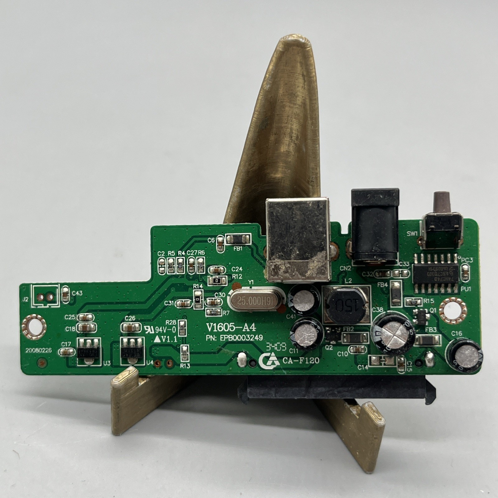 VERBATIM V1605-A4 EXTERNAL HARD DRIVE INTERFACE CONTROLLER BOARD PCB EPB0003249
