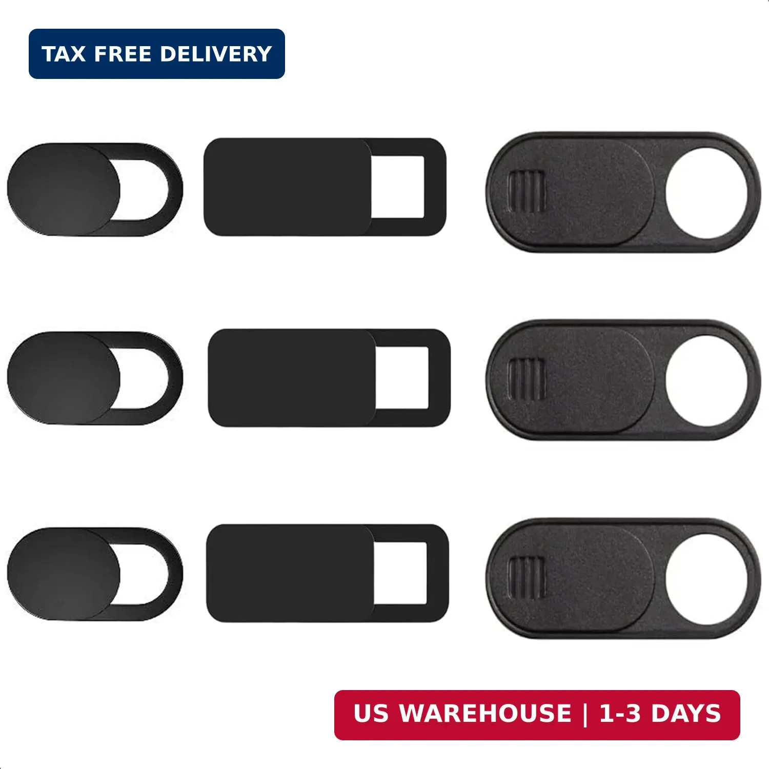 JOS California 9 Pack(3 Large + 3 Medium + 3 Small) 0.03 inch Ultra Thin Webcam
