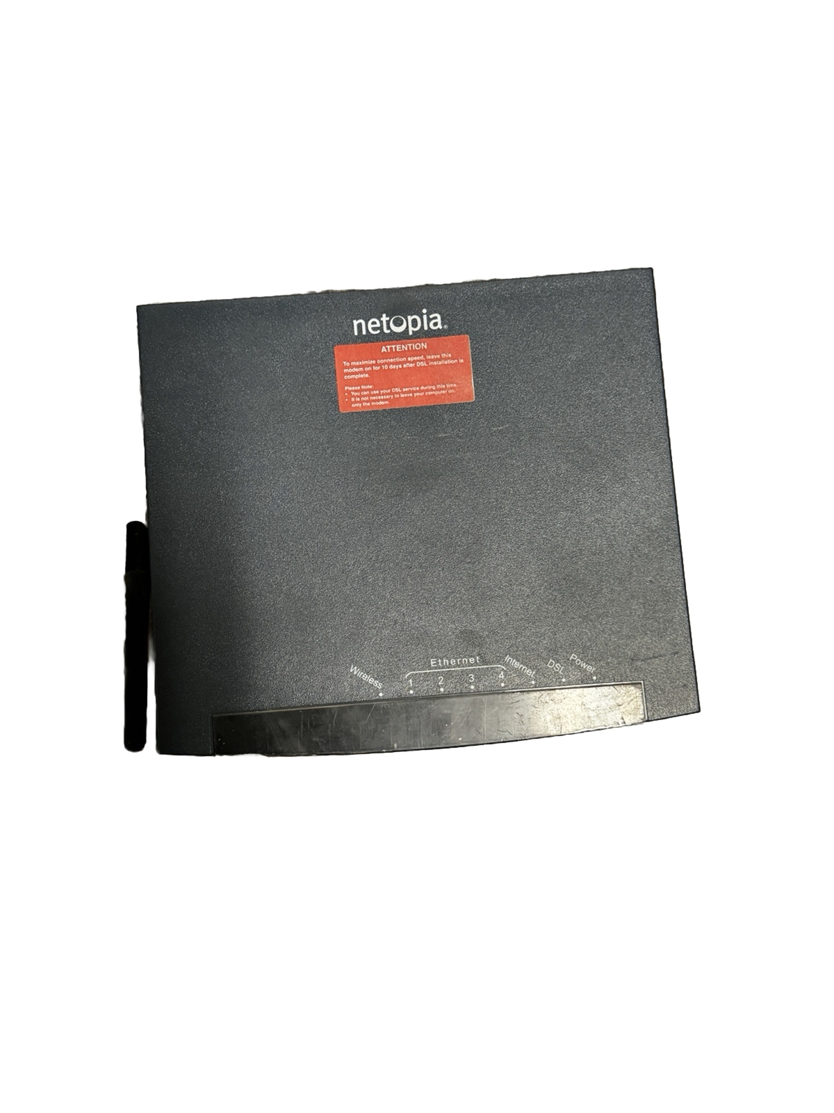 Netopia MDG025 DSL2 4-port Wireless Ethernet Router 3347-02-1006L