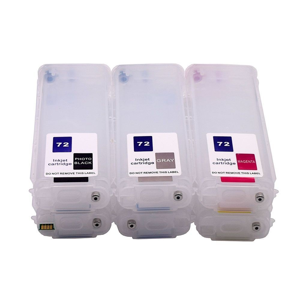Refillable Ink Cartridge For HP72 HP Designjet T610 T620 T770 T790 T1100 T1120
