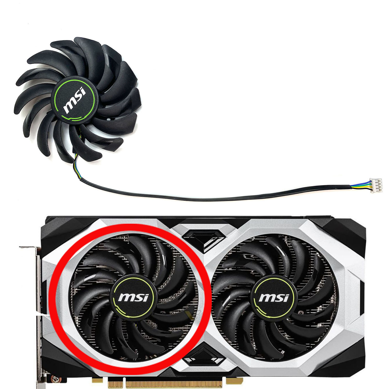 Replacement Cooler Cooling Fan For MSI RTX2060 2070 2070S 2080 2080S VENTUS Fans