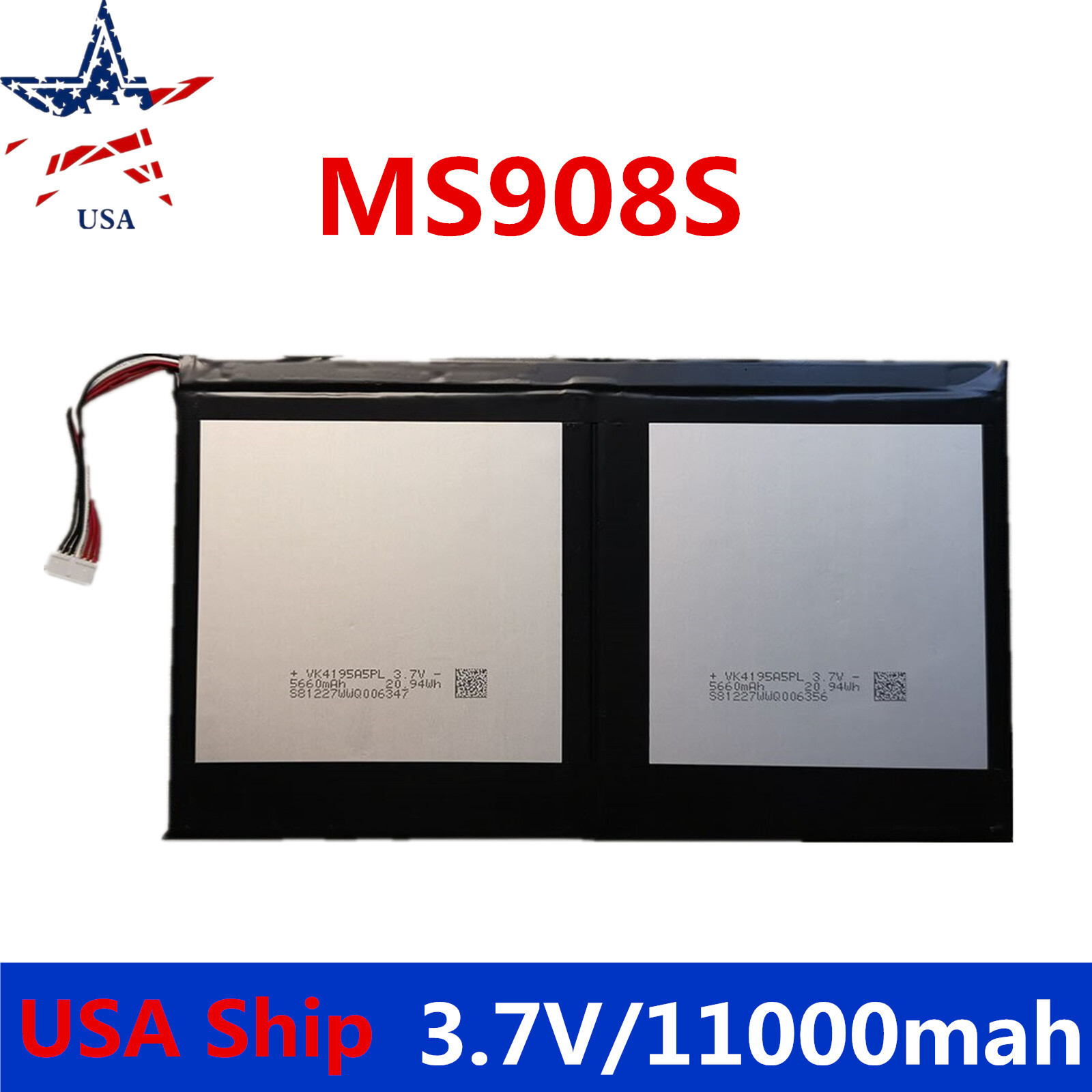 New 3.7V 11000mAh 7Line Battery For Autel MaxiSys MS908s / MS908s PRO USA