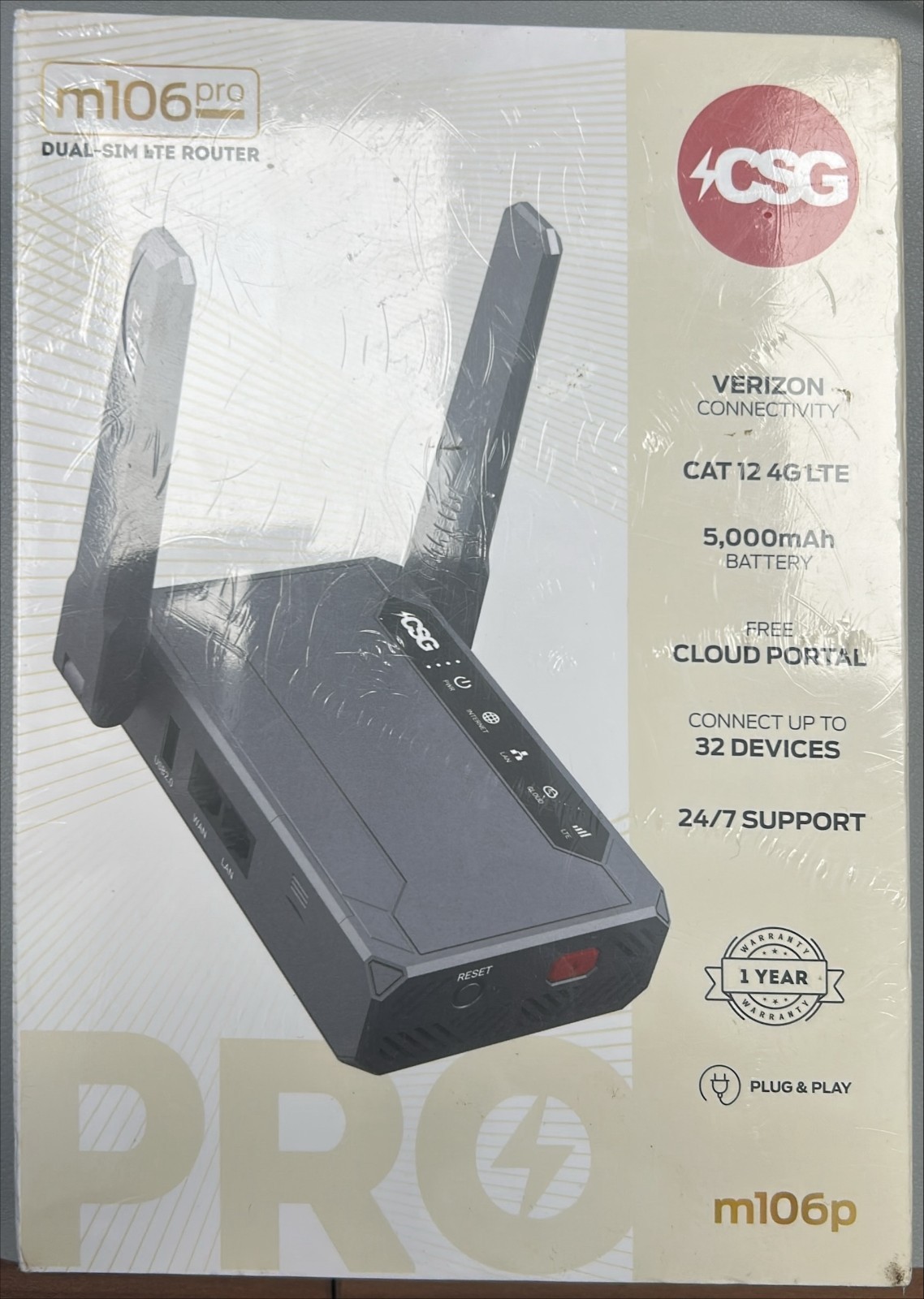 CSG M106pro LTE Gateway Router VERIZON 4G LTE Cellular Wireless Router (lot of3)