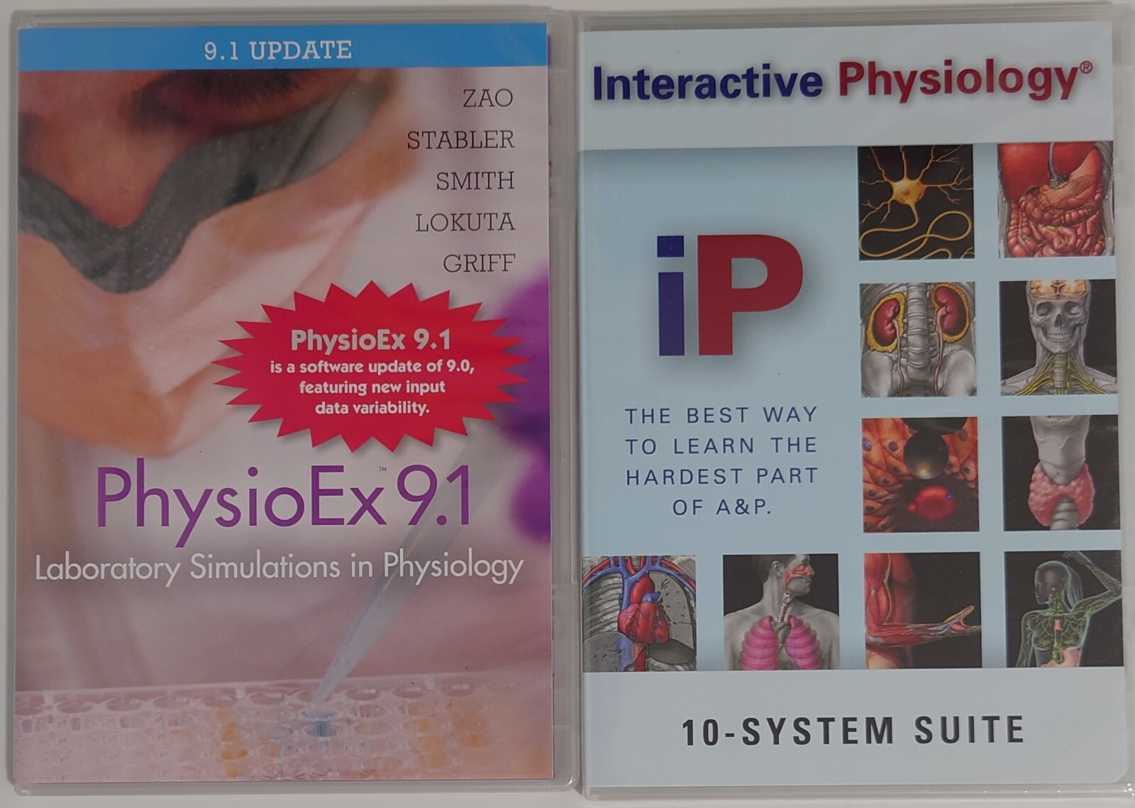 Interactive Physiology 10-System Suite CD-ROM Sealed + PhysioEx 9.1 Laboratory