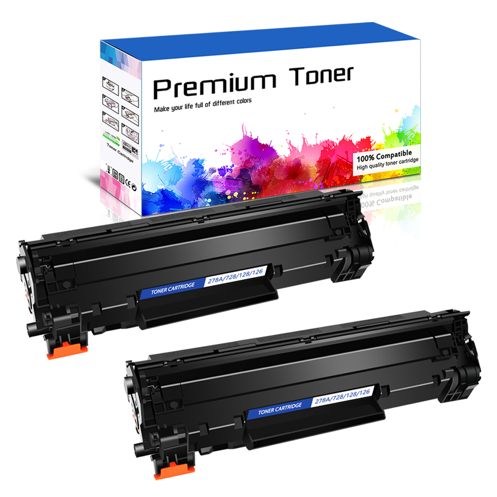 2PK CRG128 Toner for Canon 128 ImageClass MF4580dn MF4412 MF4420n D530 D550