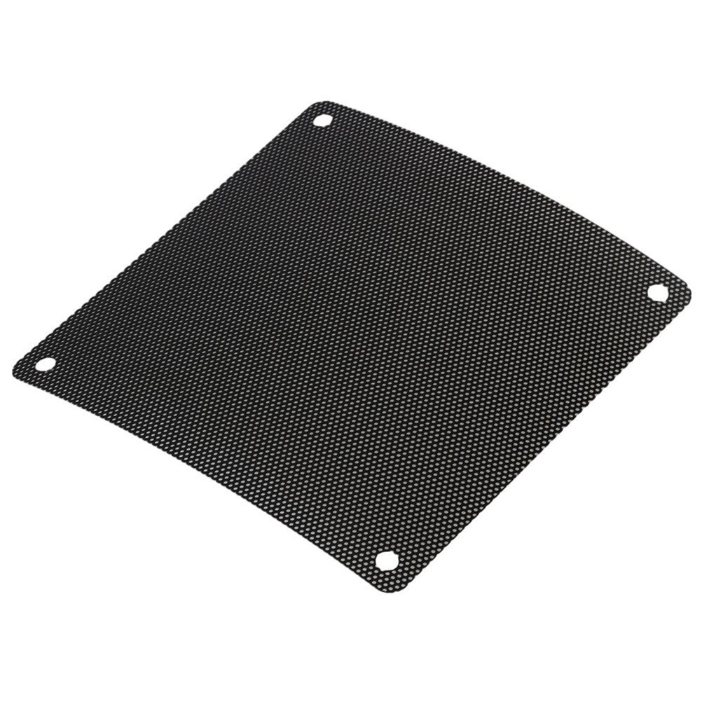 PVC Dustproof Mesh for 120Mm Pc Cooler Fan 10Pcs Black Durable Reusable Cover