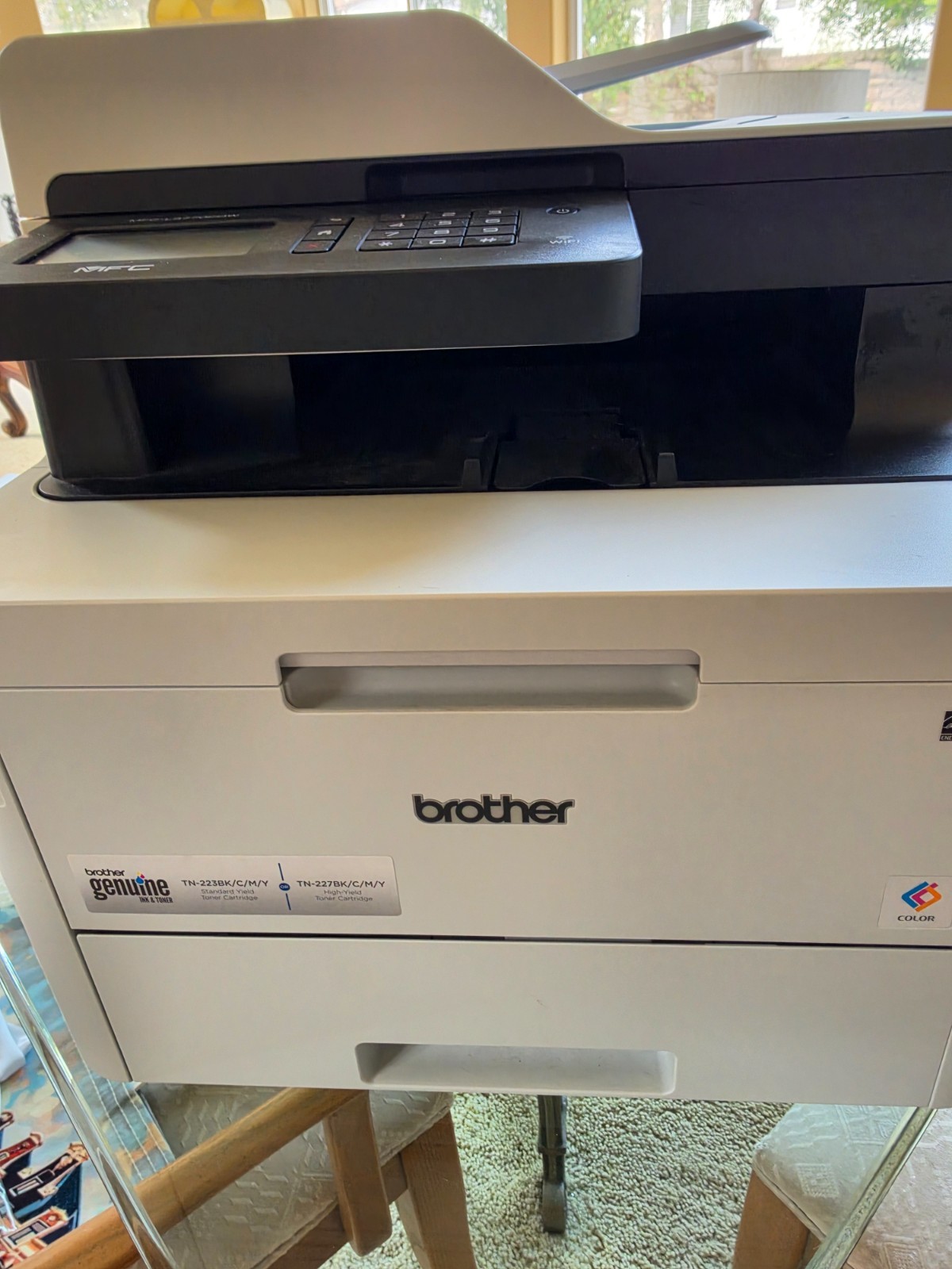 Brother MFC-L3770CDW Color Laser All-In-One Printer Lightly USED Only 7K Copies
