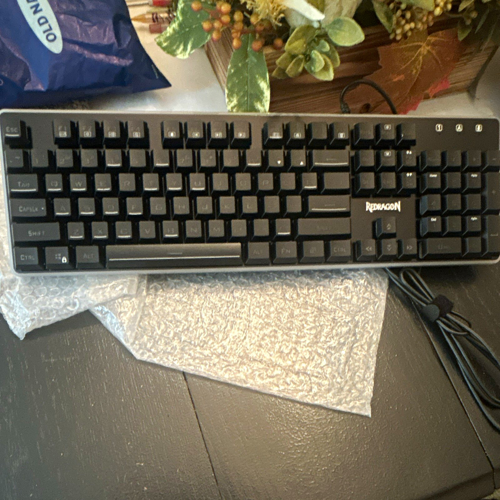 Redragon Wired Backlit Gaming Keyboard & Mouse Bundle 3200 DPI Black/Red NO BOX