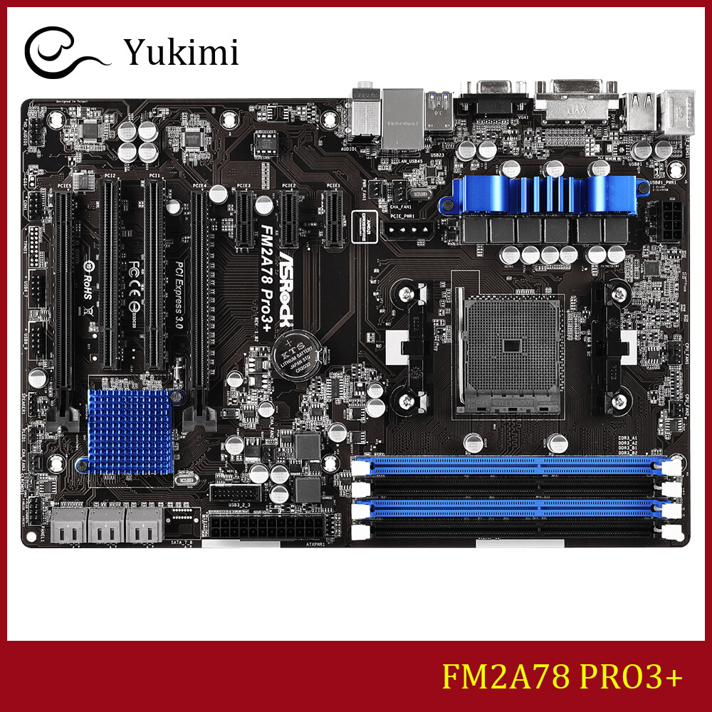 FOR ASROCK FM2A78 PRO3+ DDR3*4 AMD 64GB DVI D-Sub ATX Motherboard Test OK