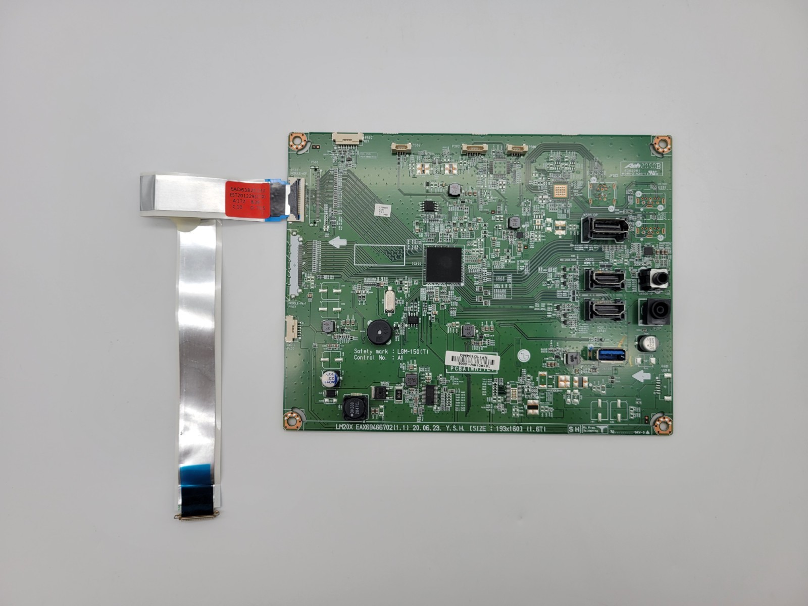 LG 27GN650 Monitor Main Board EAX69466703 w/Ribbon Cable