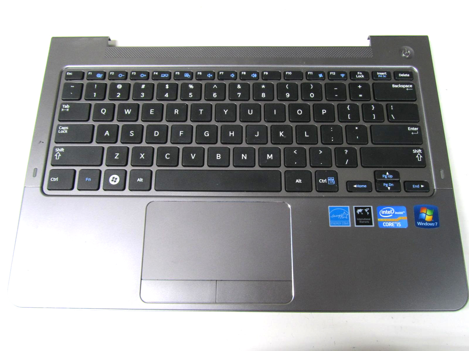 Samsung NP530U3B 13.3" Palmrest w/Keyboard & Touchpad - BA75-03711A * Tested