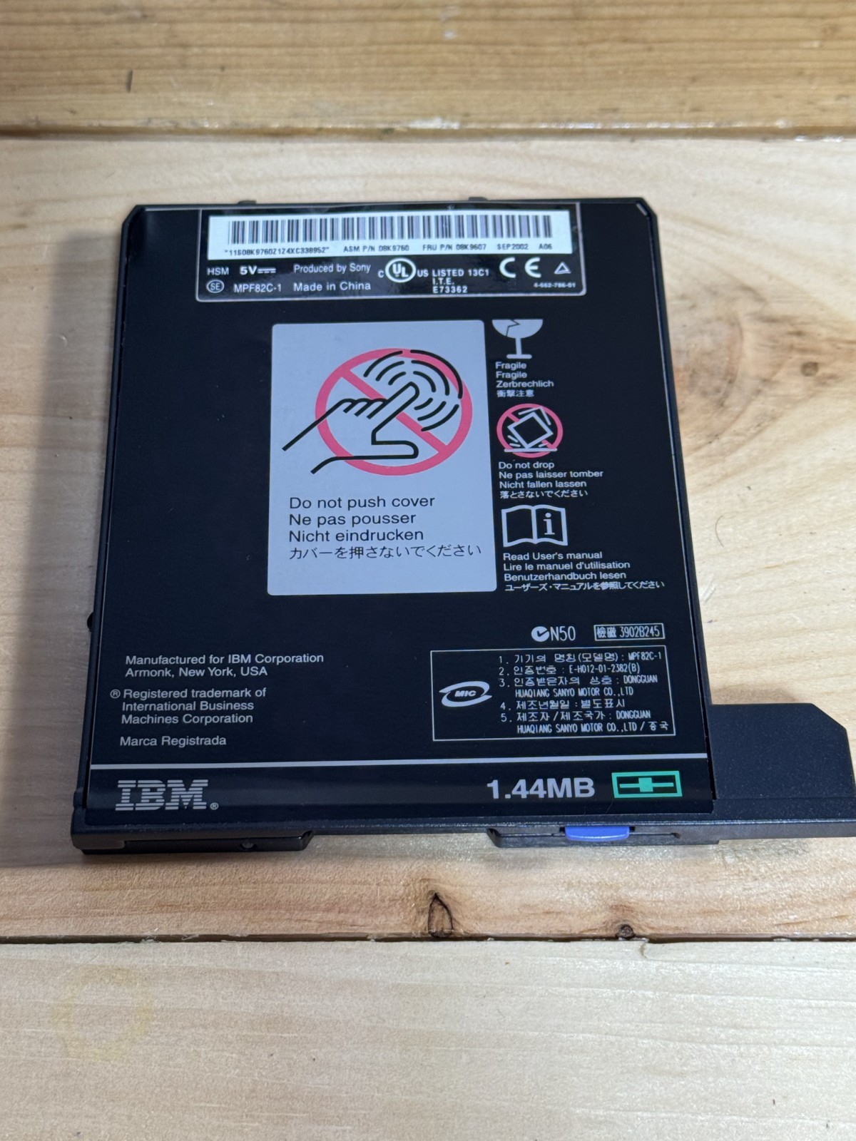 IBM 1.44MB Floppy Disk Drive Module – Sony MPF82C‑1 – Tested – Vintage ThinkPad 