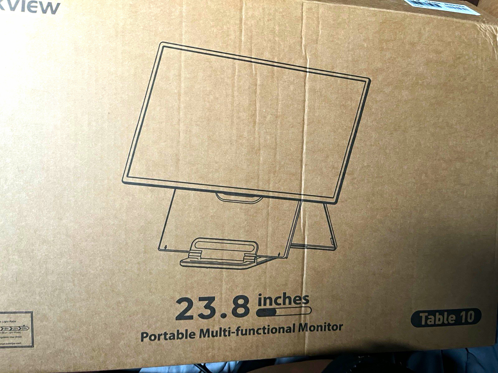 KView Table 10 23.8 in Portable Multi-Functional Monitor 16:9 Aspect Ratio
