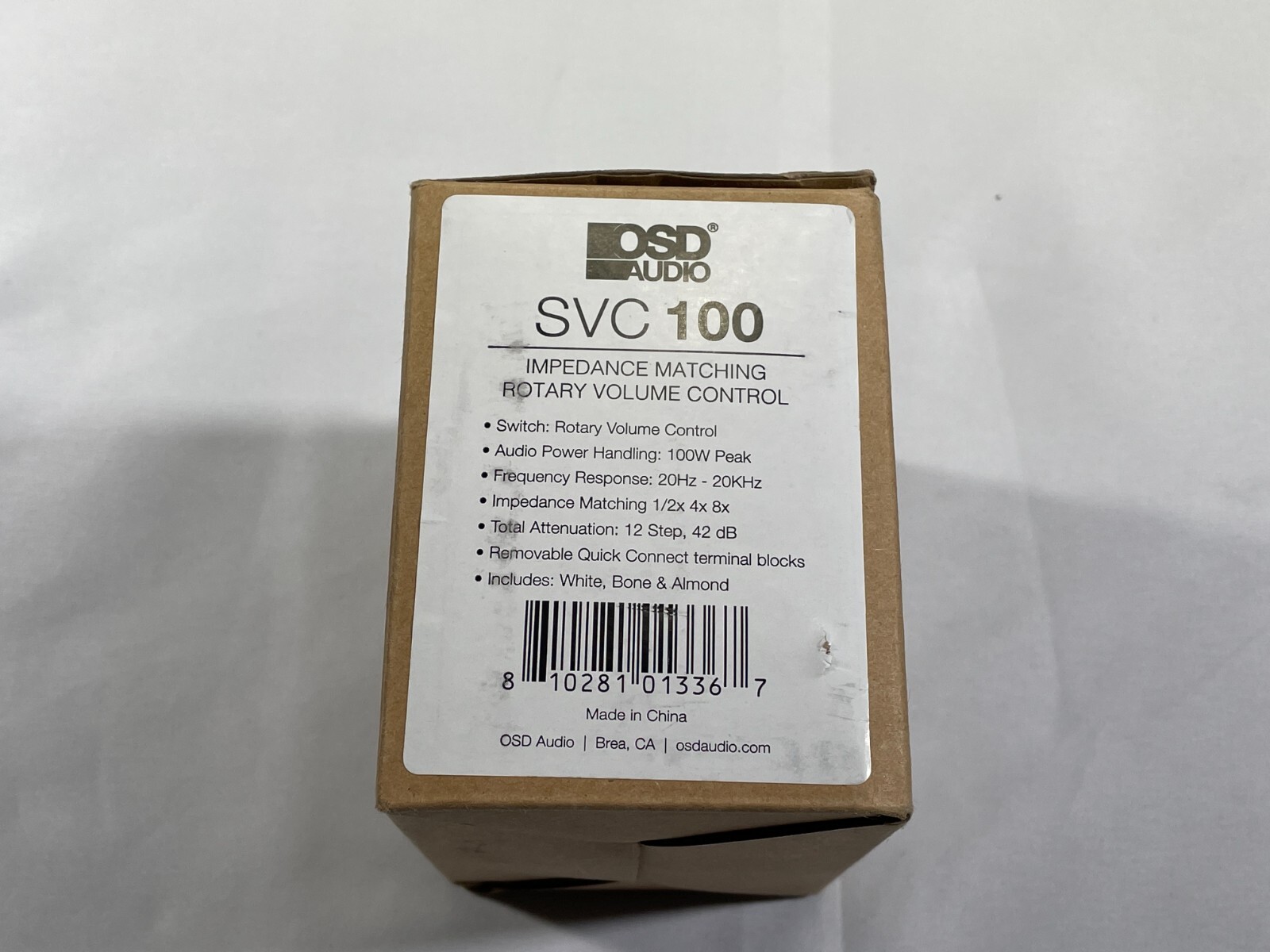 OSD 100W in Wall Volume Control Impedance Matching for Home Speakers, Rotary