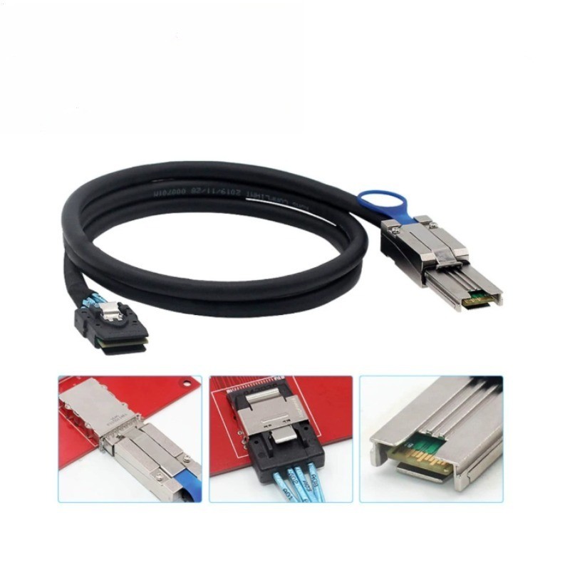Mini SAS SFF-8087 to SAS HD SFF-8088 Internal External Server High Speed Cable
