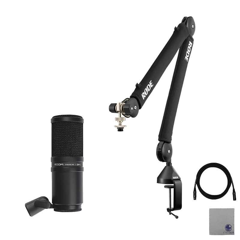 Rode PSA1+ Pro Studio Boomarm with Zoom ZDM-1 Dynamic microphone