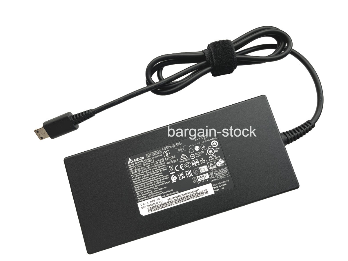 Original Delta 14A 280W AC Adapter Charger For MSI Raider GE78 HX 14VGG-205US