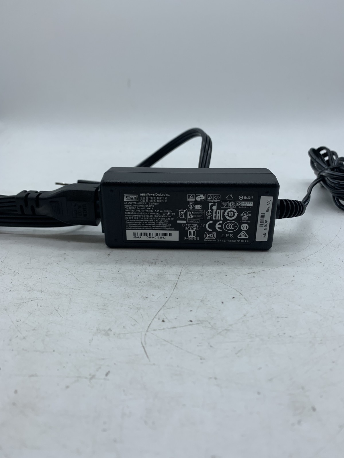 APD Model DA-30E12 12V 2.5A Laptop Power Adapter ~ 