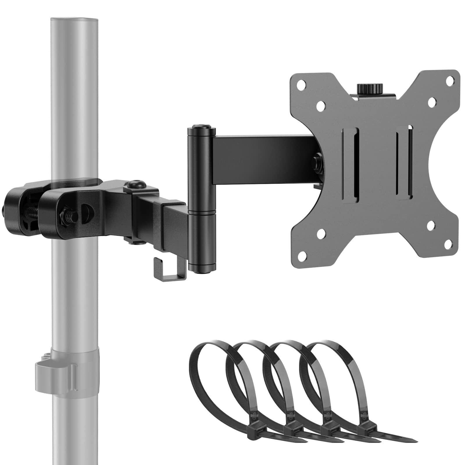 Universal VESA Pole Mount Full Motion TV Pole Mount Fits 17 to 32 inch Screen...