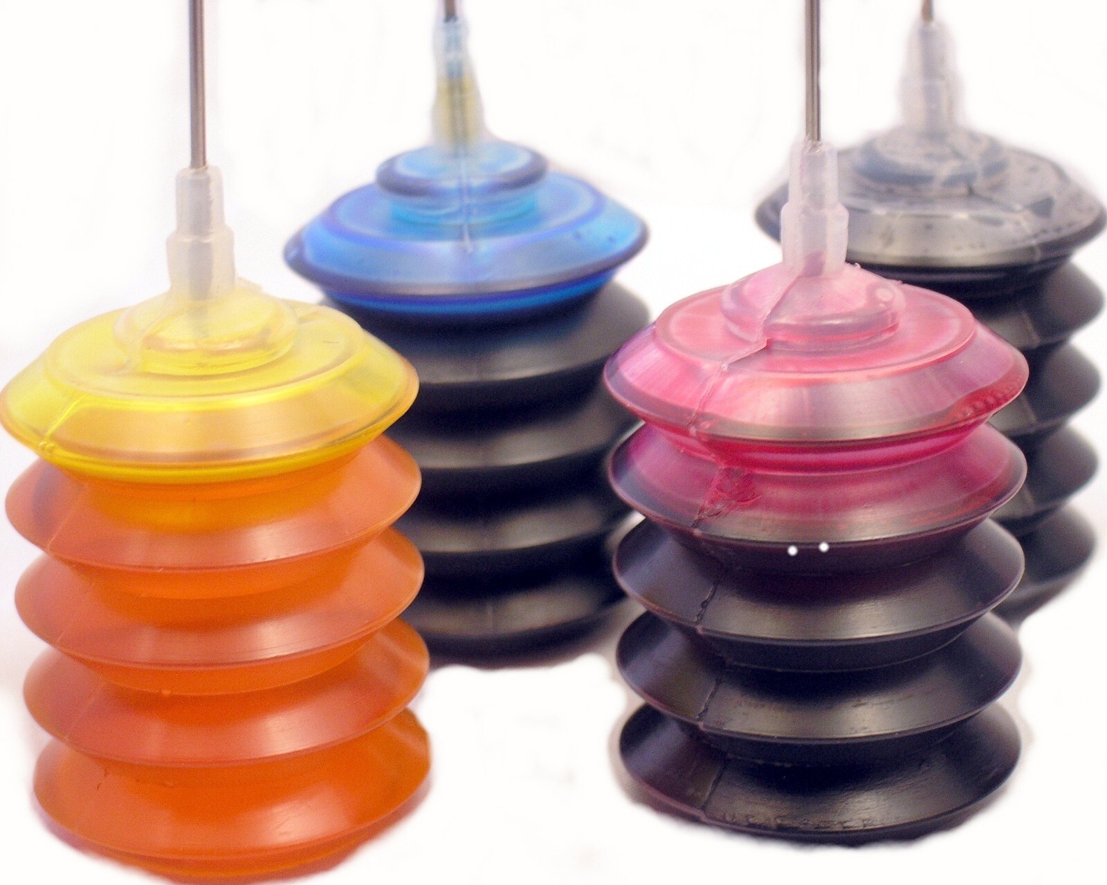 Printer Refill Ink Kit 4 colors-25ml bottles Black, Cyan, Yellow, Magenta