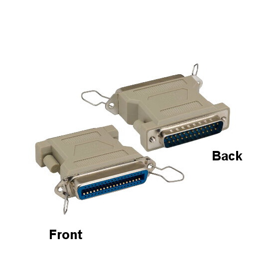 10x DB25 Male to CN36 Female Parallel Printer Adapter Convert Molded Shielded