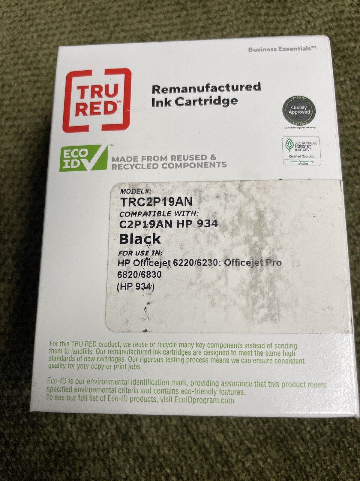 TRU RED Reman Black Standard Yield Ink Cartridge Replacement for HP 934