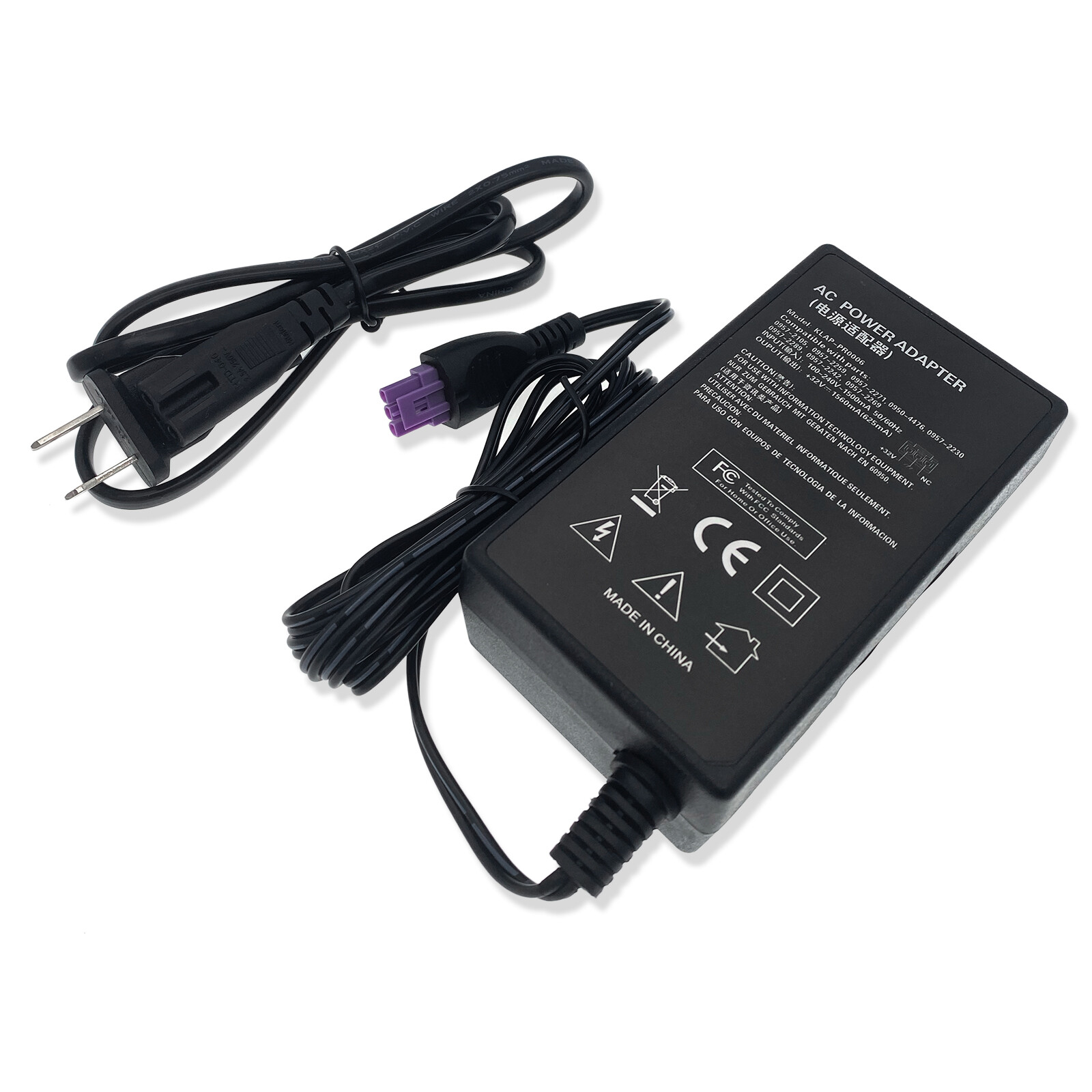 AC Power Adapter for HP Photosmart C4680 C4683 C4670 C4650 C4640 C4635 Printer