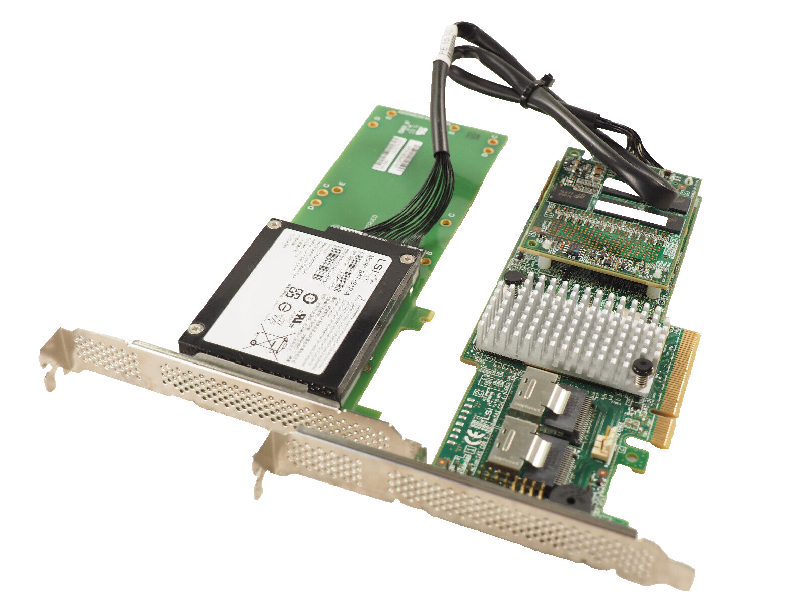 LSI L2-25374-09A L3-25422-29B MegaRaid Controller Card w/ L3-25376-00A