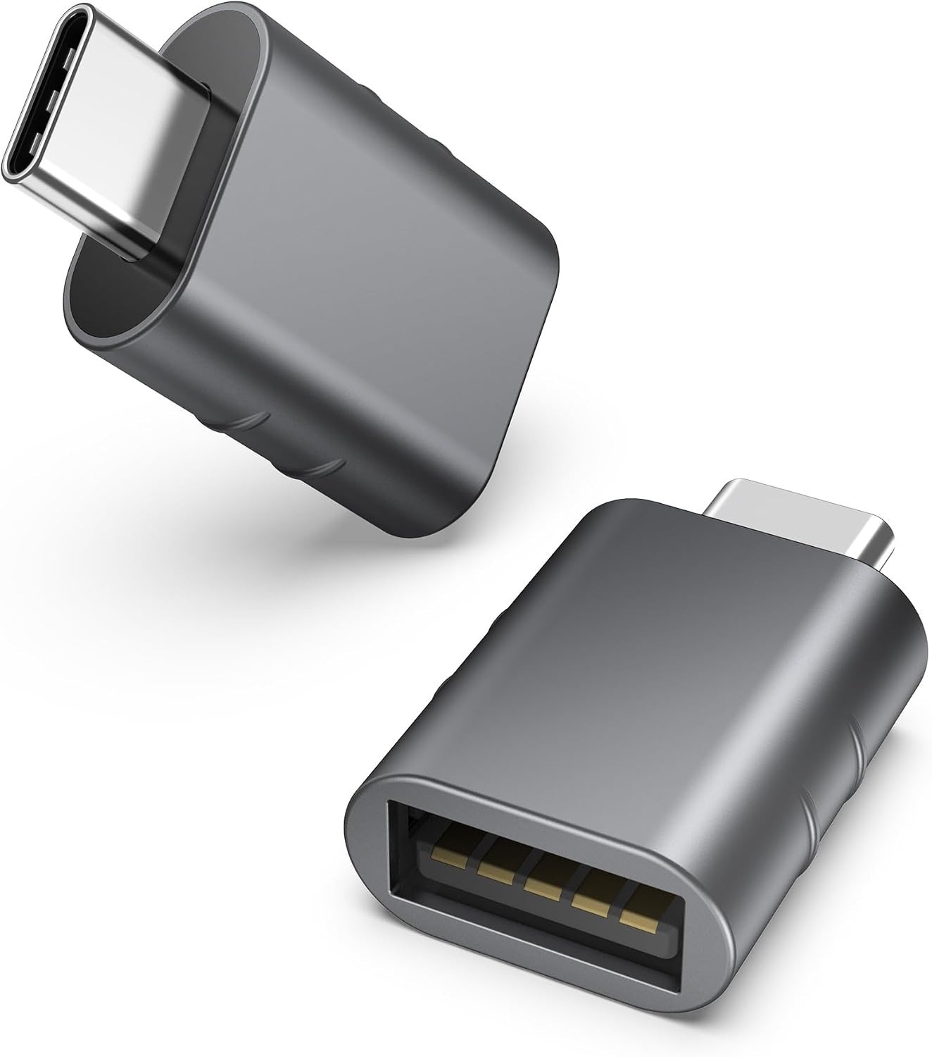 Syntech USB-C to USB 3.0 Adapter 2-Pack Zinc Alloy USB-C to USB-A