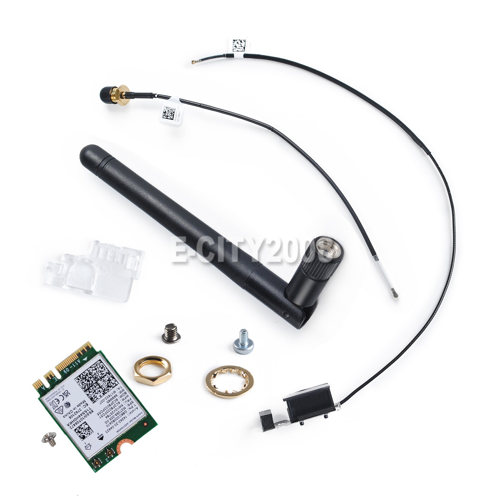 Wifi Antenna Kit PCIE + Network Adapter for Dell OptiPlex T3240 7080MFF 7090MFF
